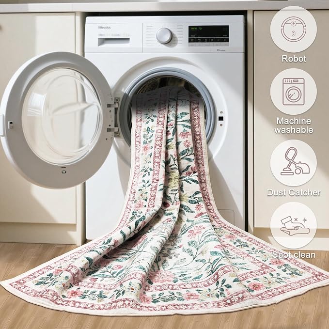 Runner Rug for Entryway: 2.6x14 Kitchen Rugs Non Slip Washable Ultra-Thin Soft - Image 8