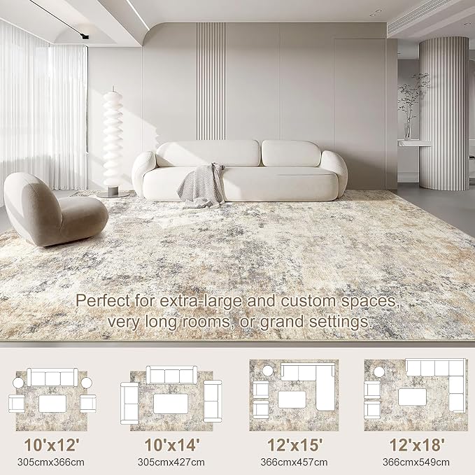 UERMEI 10x14 Washable Area Rug - Image 5