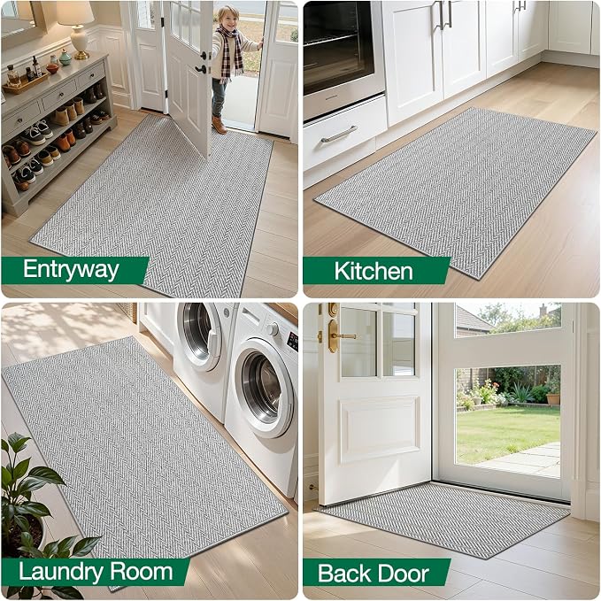 LUMI Ultra Thin Runner Rug for Hallway 2.3'x8', Non-Slip Entryway Rug - Image 8