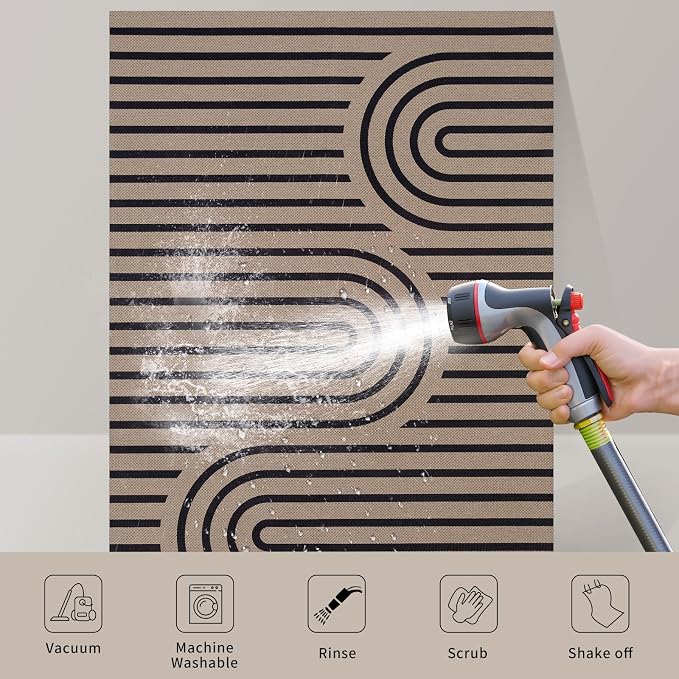 Tangsoo Easy Jute 4x6 Washable Outdoor Area Rug - Image 4