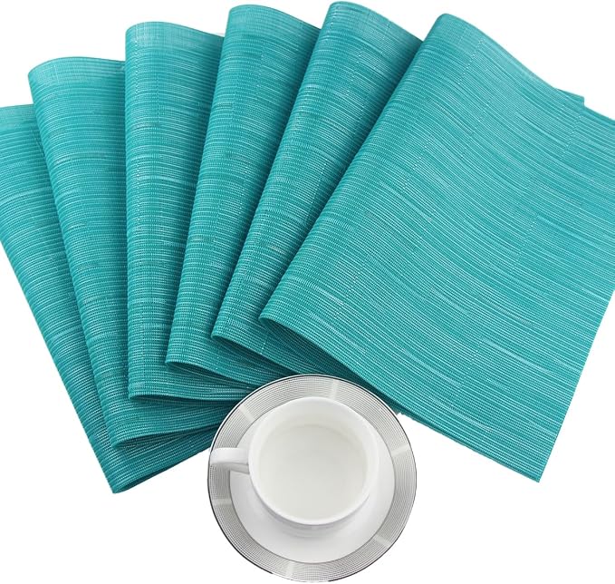 PIGCHCY Placemats Set of 12 Washable Durable Place Mats Vinyl Heat Resistant - Image 7