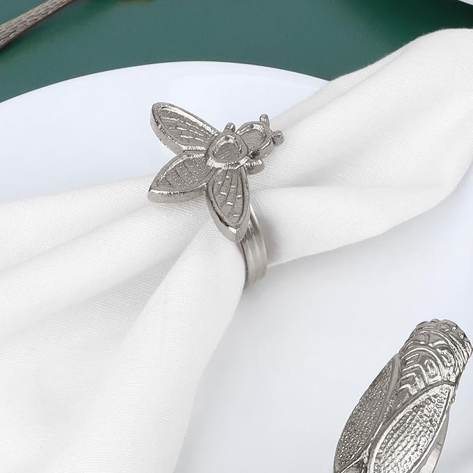 12-Pack Assorted Metal Napkin Rings - Image 8