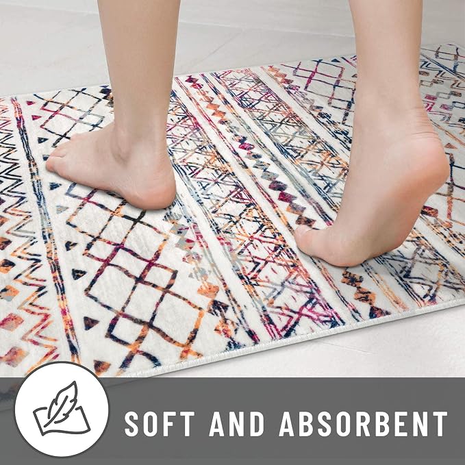 KUTA 3x5 Rugs for Entryway Boho Area Rug for Living Room, Moroccan Multi-Color - Image 7