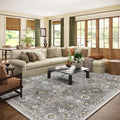 Machine Washable Rug for Living room: 9x12 Area Rugs Boho Vintage Rugs Stain by palohom