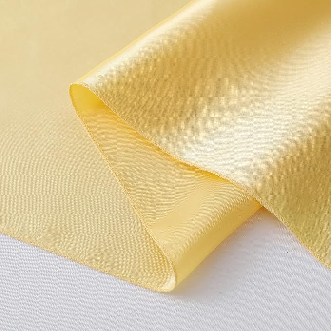 Horbaunal 2 Pack Light Gold Satin Table Runner 12 x 108 Inch | Smooth Table - Image 7