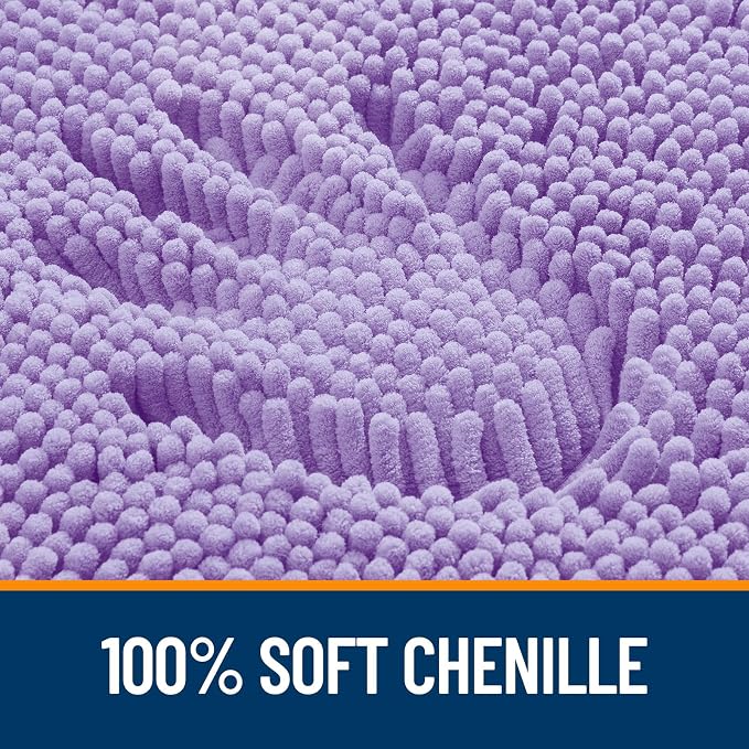 OLANLY Large Bathroom Rugs 45x27, Extra Soft Absorbent Chenille Bath Rugs - Image 3