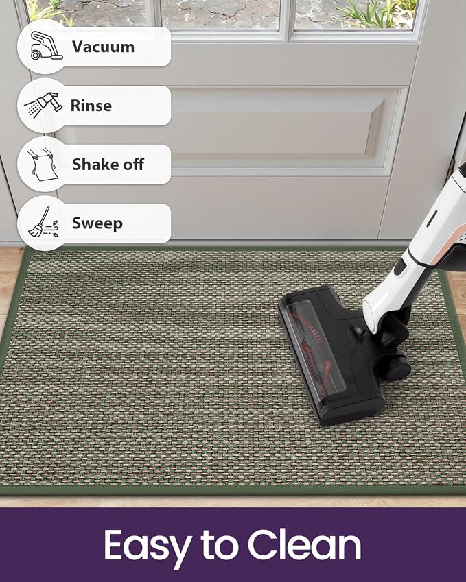 DEXI Ultra Thin Entryway Door Mat 36x56, Non Slip Rubber Backing Inside Entry - Image 8