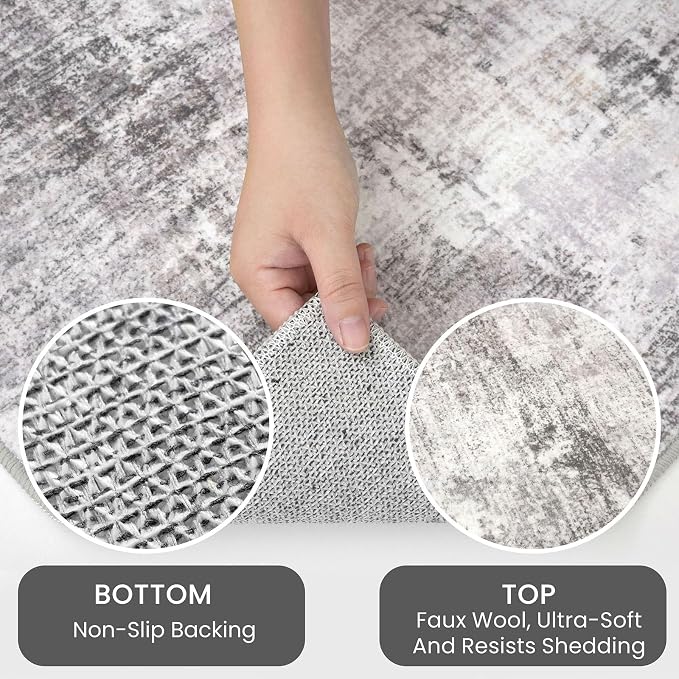 IOHOUZE Abstract Runner Rug 3x8 Ft Washable Runners - Image 7