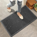 HIYARD Sturdy Front Door Mat, Absorbent Muddy Dirt Resist Welcome Door Mats by HIYARD