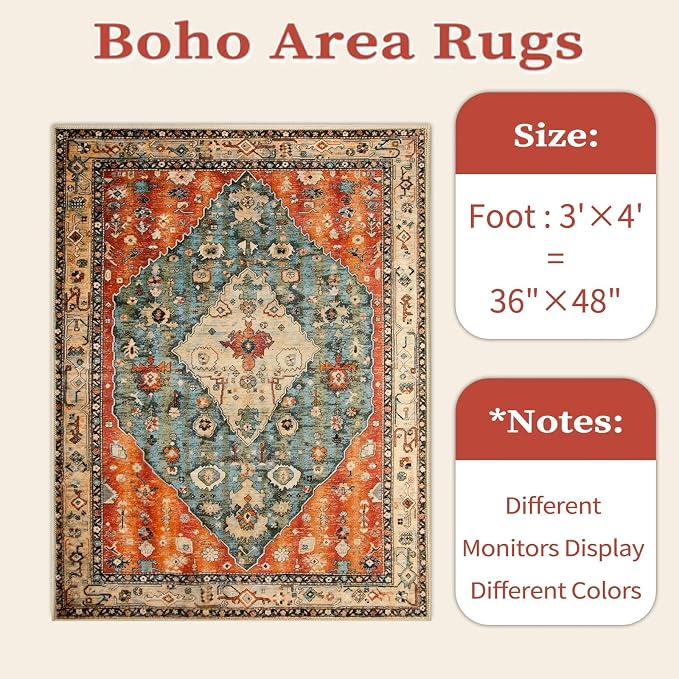 SERISSA Runner Rug for Hallways, 3x14 Washable Non Slip Kitchen Runner Rug - Image 6