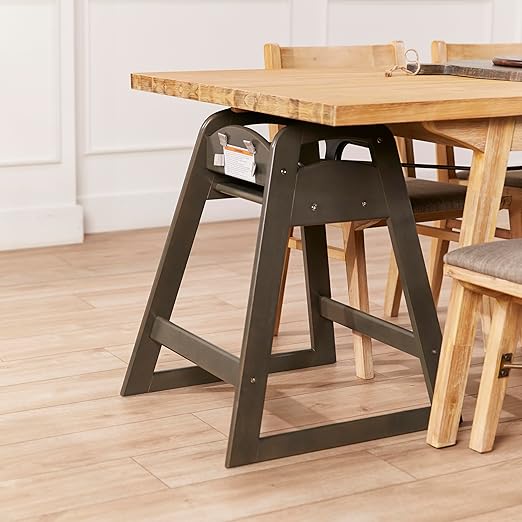 ECR4Kids ASATT High Chair, Toddler Chair, Grey Wash