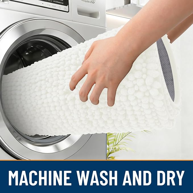 OLANLY Dog Door Mat for Muddy Paws 40x32, Ultra Absorbent Chenille Mud Doormat - Image 5