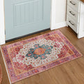 Moynesa Ultra-Thin Washable Pink Area Rug by Moynesa