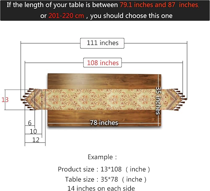 Luxury Velvet Gold Table Runner 108 Inches Long - Image 5