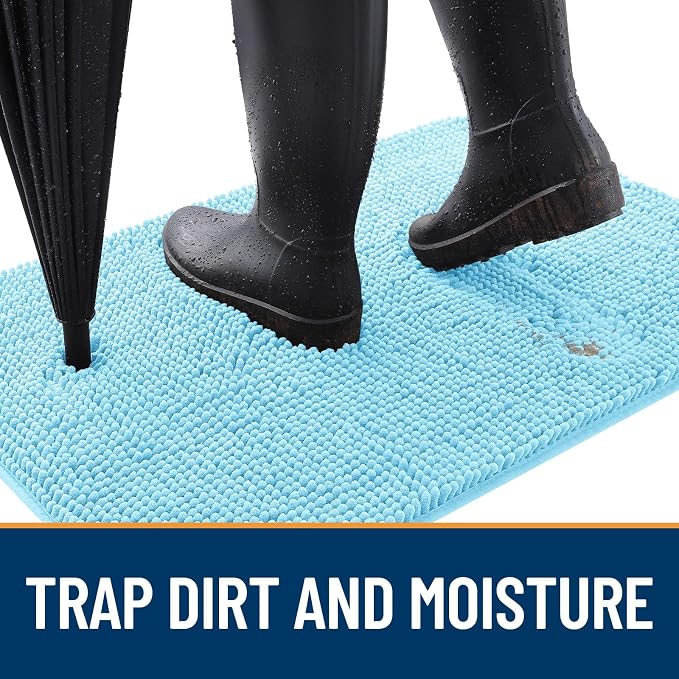 OLANLY Dog Door Mat for Muddy Paws 48x30, Absorbs Moisture and Dirt, Absorbent - Image 2