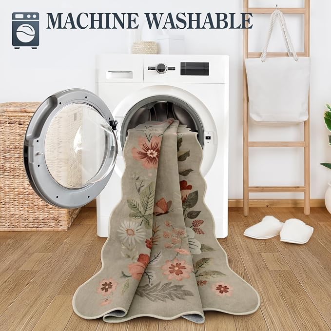 Lahome Floral Runners for Hallways, Soft Washable Runner - Image 4