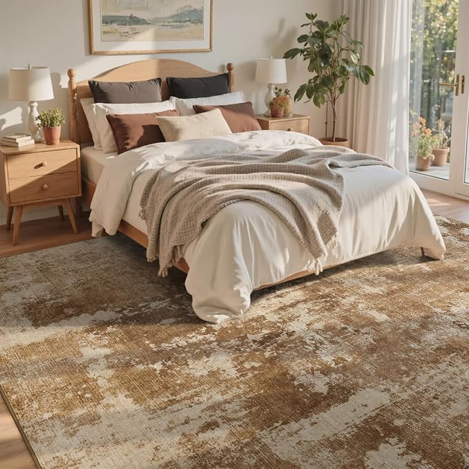 4x6 Ft Area Rugs for Living Room, Soft Non-Slip Washable Rugs Modern Abstract - Image 4