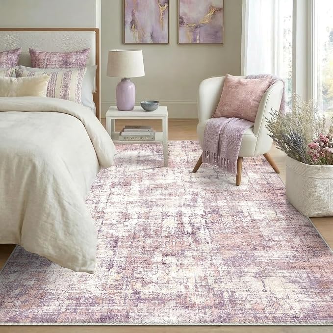 5x7 Area Rugs Washable Living Room Rug-No Slip Soft Carpets Modern Abstract - Image 6