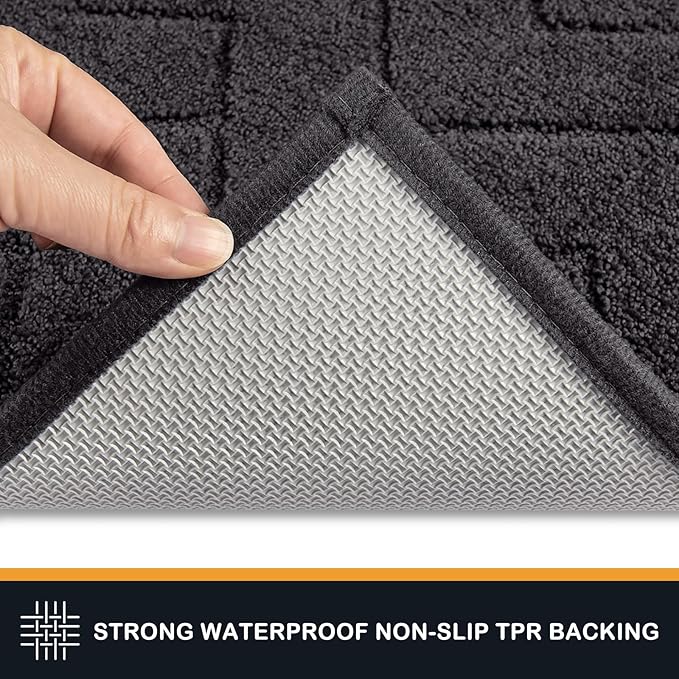 PURRUGS Dirt Trapping Door Mat 24" x 59", Non-Slip Machine Washable Entry Rug - Image 4