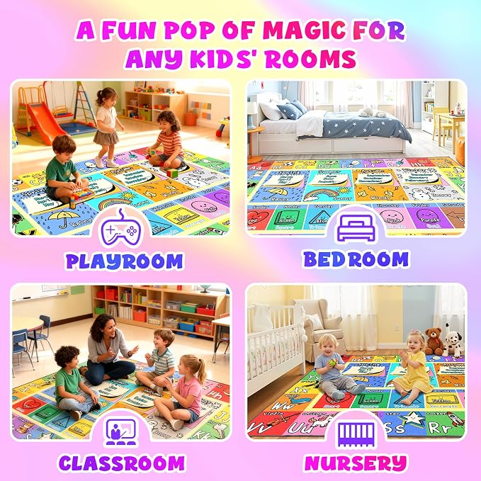 ABC Kids Playroom Rug 4x6 - Image 5