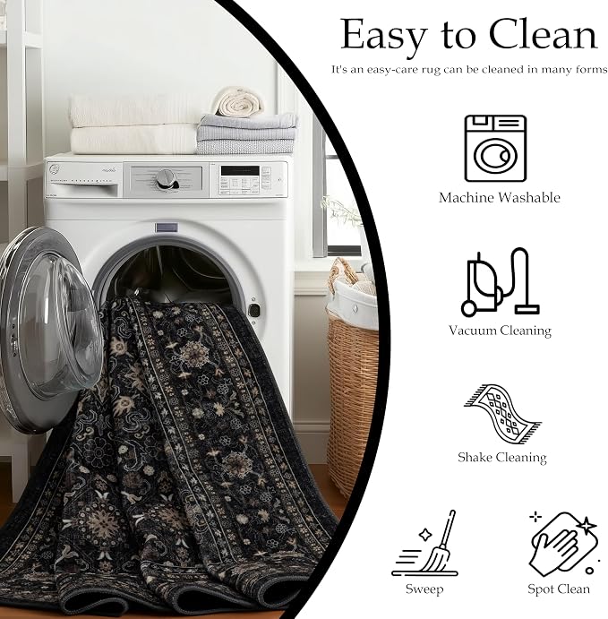 Ruaruarug Washable Area Rug 10x14 - Image 4