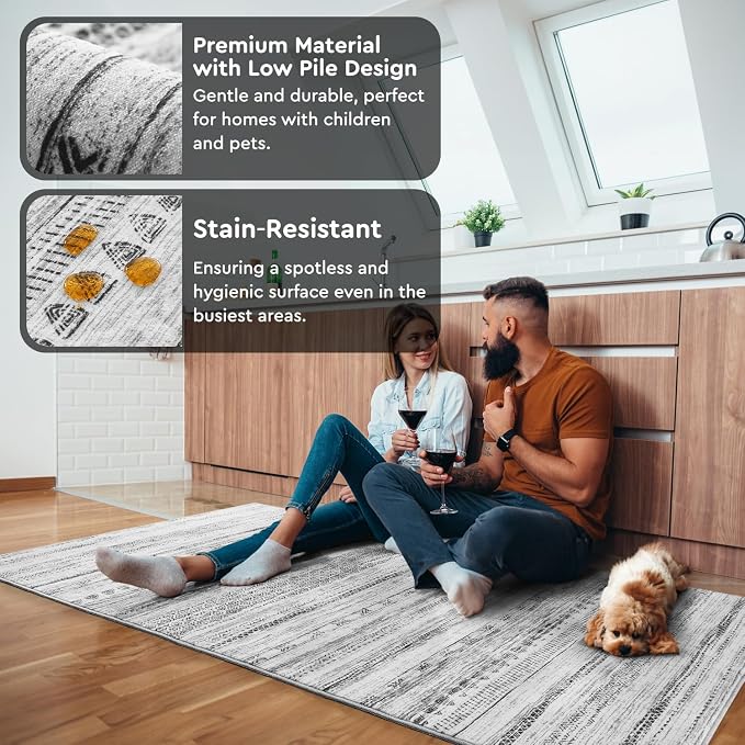 Small Area Rug-2x3 Entryway Rug Non Slip Washable Low Pile Indoor Door Mat - Image 5
