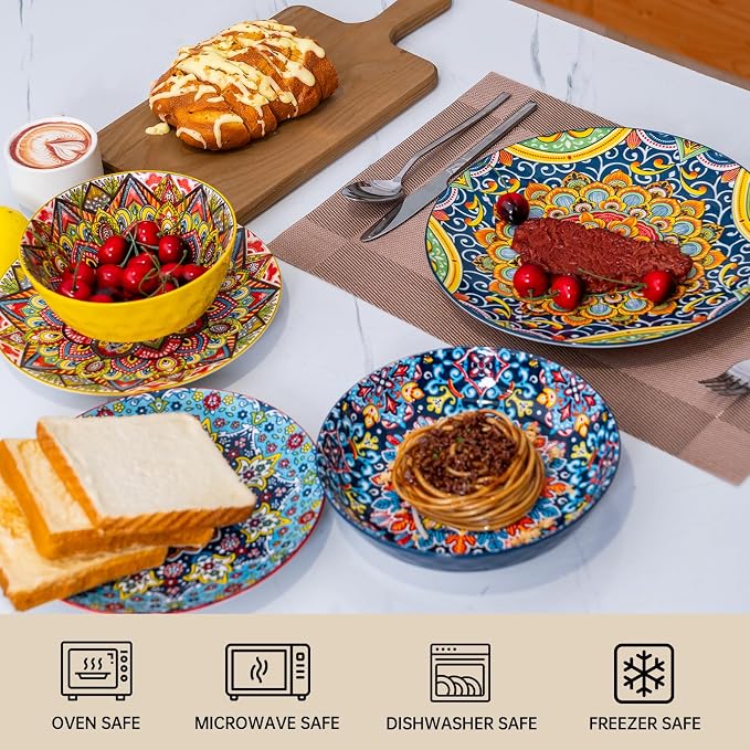 16 Pieces Dinnerware Sets, Service - Image 4