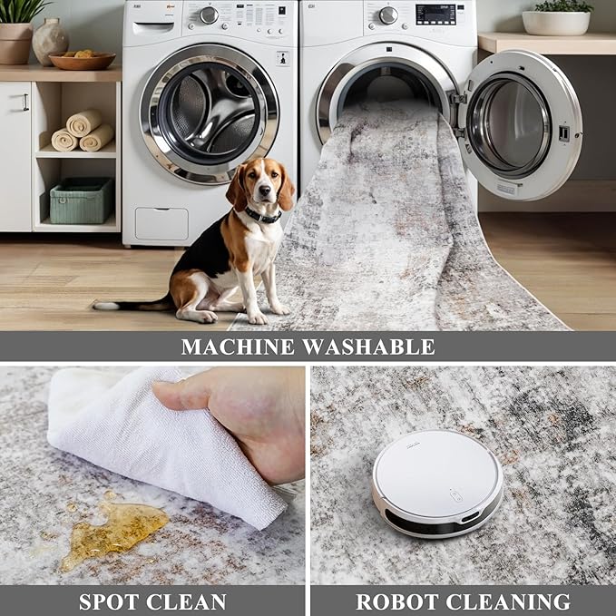 4x5 Washable Area Rugs for Entryway - Image 7