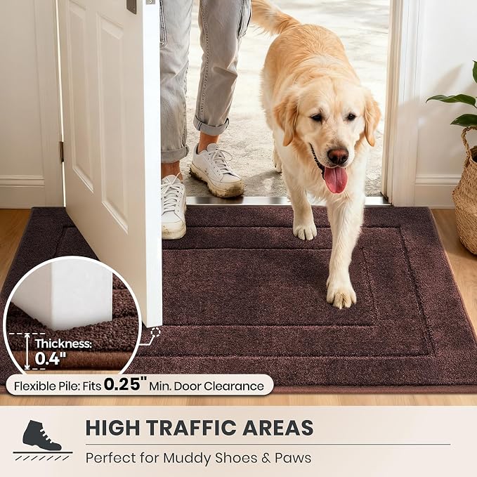 PURRUGS Dirt Trapping Door Mat 32" x 70", Non-Slip/Skid Machine Washable - Image 6