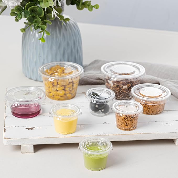 HOMIP 100PACK 4oz Plastic Portion Cups - Image 6