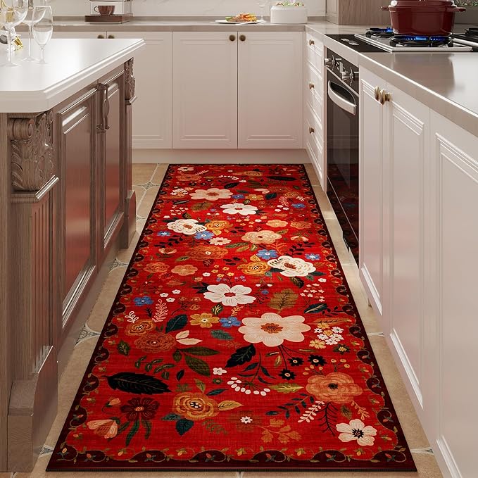 Rugcomf Runner Rug for Hallways Kitchen Rug Non Slip 2'x 6' Washable Runner Rugs by Rugcomf
