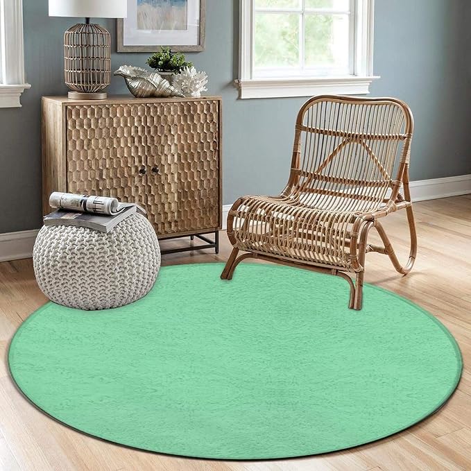 Large Round Area Rug Home Decor Modern Bathroom Rug Kitchen Office Circle Rug - Image 4