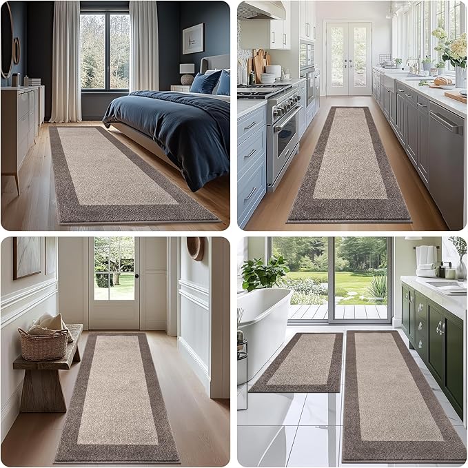 Machine Washable Kitchen Rug 32" x 72", Non Slip Indoor Door Rug, Absorbent - Image 5