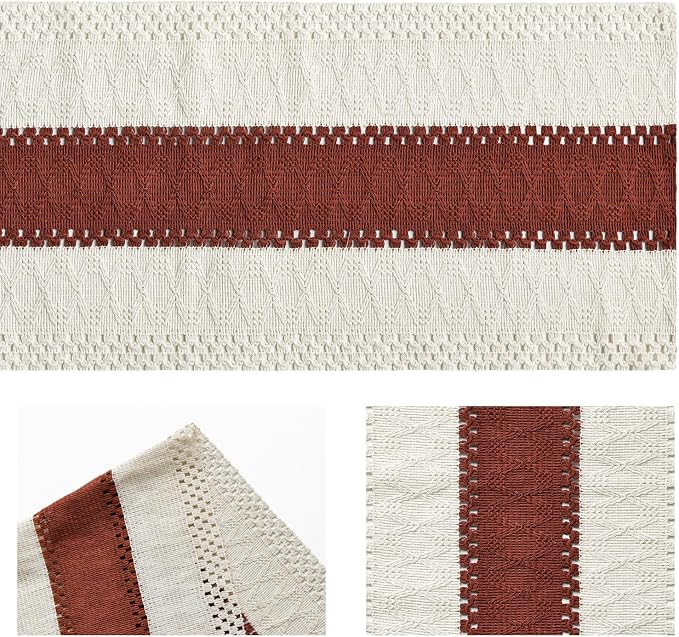Artoid Mode Caramel Farmhouse Rustic Table Runner 12x60 Inch | Seasonal Holiday - Image 6