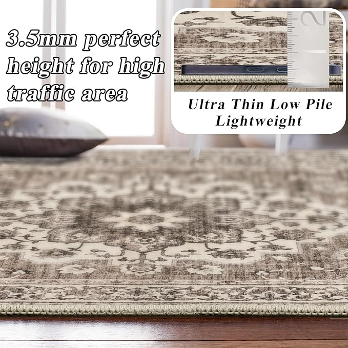 TOPRUUG Washable 12x18 Area Rug - Image 2