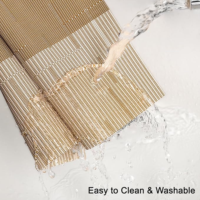Placemats Set of 8, Vinyl Woven Heat-Resistant Place Mats | Washable Wipeable - Image 4