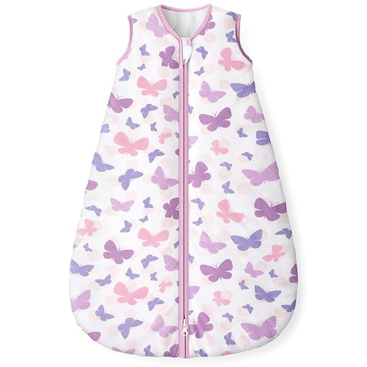 Yoofoss Baby Sleep Sack 6-12 Months, 1.5 Tog Baby Wearable Blanket with 2-Way Zipper, 100% Cotton Organic Fabric Winter Infant Sleeping Sack, Warm Soft Comfy