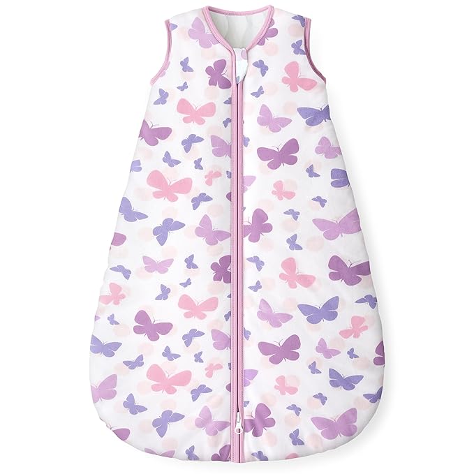 Yoofoss Baby Sleep Sack 12-18 Months, 1.5 Tog Baby Wearable Blanket with 2-Way Zipper, 100% Cotton Organic Fabric Winter Infant Sleeping Sack, Warm Soft Comfy