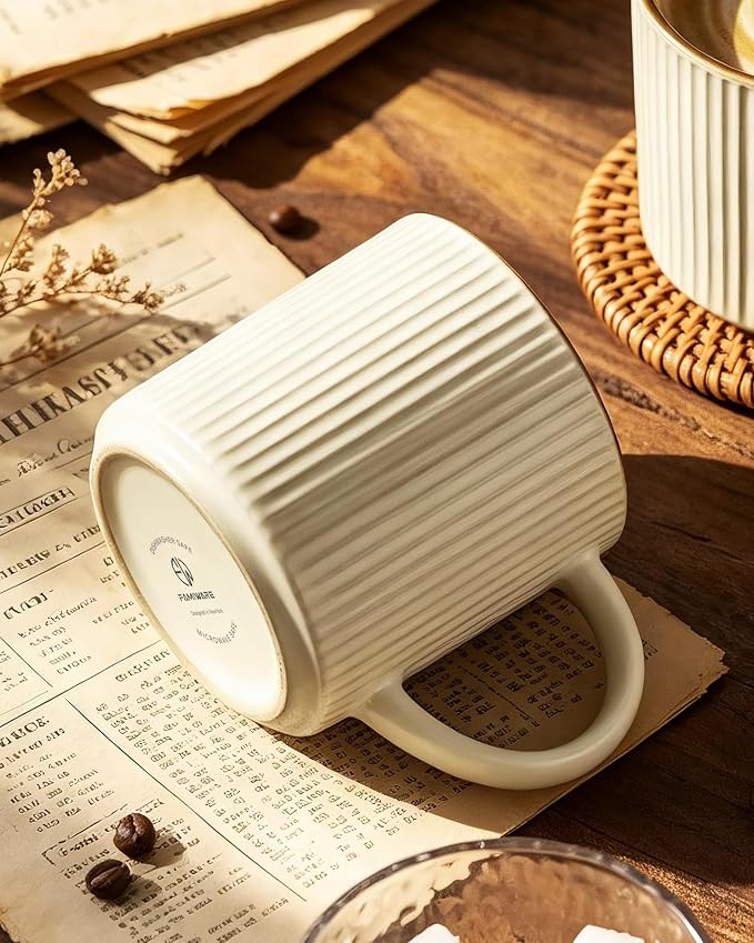famiware Coffee Mug Set for 6, Star 12 oz Catering Mugs Cup Set - Image 8