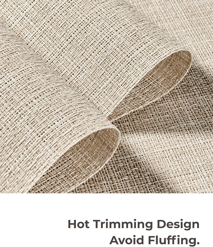 Leetaltree Beige Placemats Set of 12 - Image 7