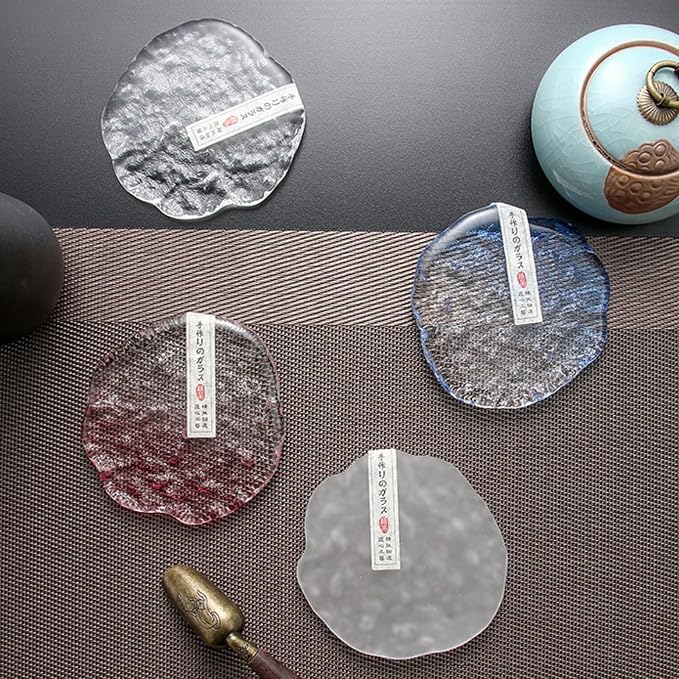 Lead-Free Crystal Glass Round Coasters, Durable and Thickened Coasters - Image 2