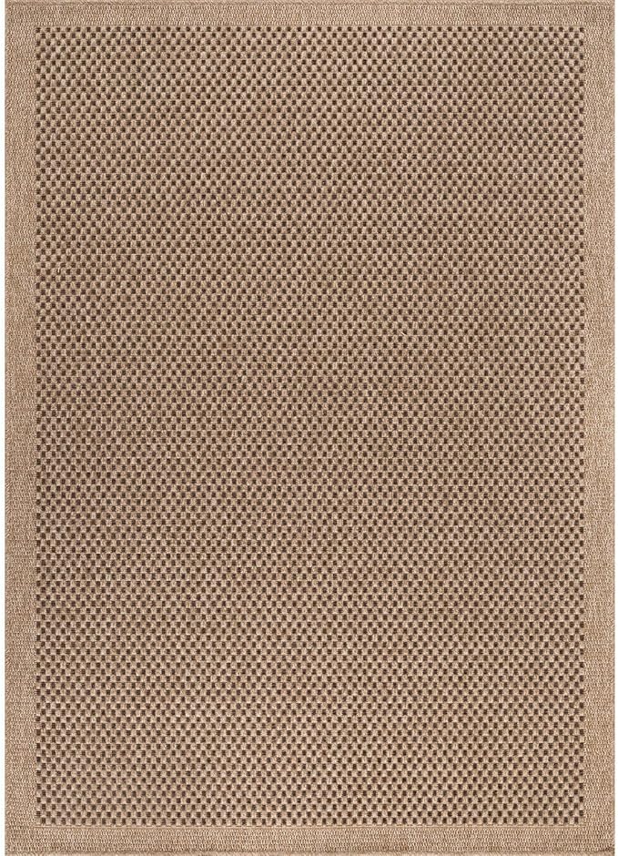 CAMILSON Easy Jute Rug 6x9, Indoor Outdoor Natural Color Fiber Area Rugs - Image 3
