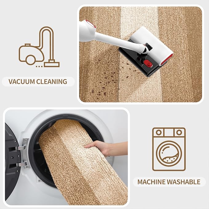Kitinjoy Indoor Outdoor Door Mat, 34x21 Non-Slip Absorbent Dirt Trapper - Image 5