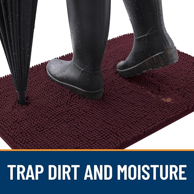 OLANLY Dog Door Mat for Muddy Paws 59x32, Absorbs Moisture and Dirt, Absorbent - Image 2