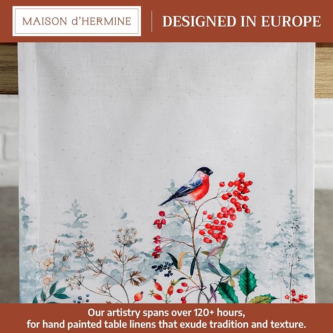 Maison d' Hermine Table Runner 100% Cotton 14.50" x 60" | Table Runners 60 - Image 2