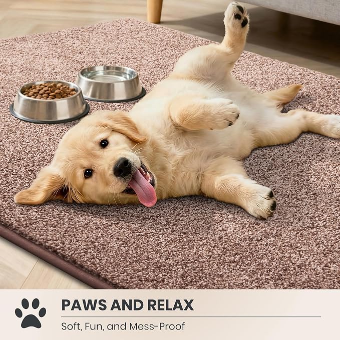 PURRUGS Easy Care Area Rug 4.5ft x 7ft, Non-Slip Washable Entryway Rug - Image 3