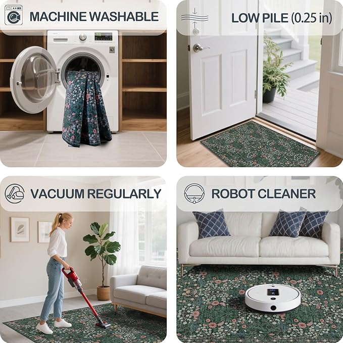 Washable 2' x 6' Runners for Hallways, Non Slip Long Floor Runner for Kitchen - Image 6