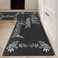 HEBE Anti Fatigue Kitchen Mat Set of 2 Non Slip Cushioned Kitchen Mats by HEBE