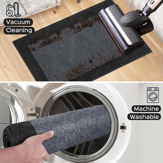 Machine Washable Kitchen Rug 24" x 84", Non Slip Kitchen Mat - Image 7