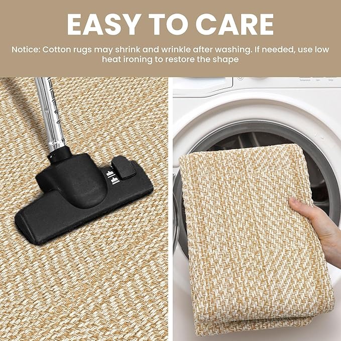 IOHOUZE Washable Runner Rug 2x12 Non Slip Rubber Backed Extra Long Hallway - Image 5